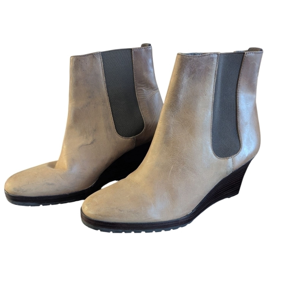 Lauren Ralph Lauren,Women's Tan Leather Ankle Boots